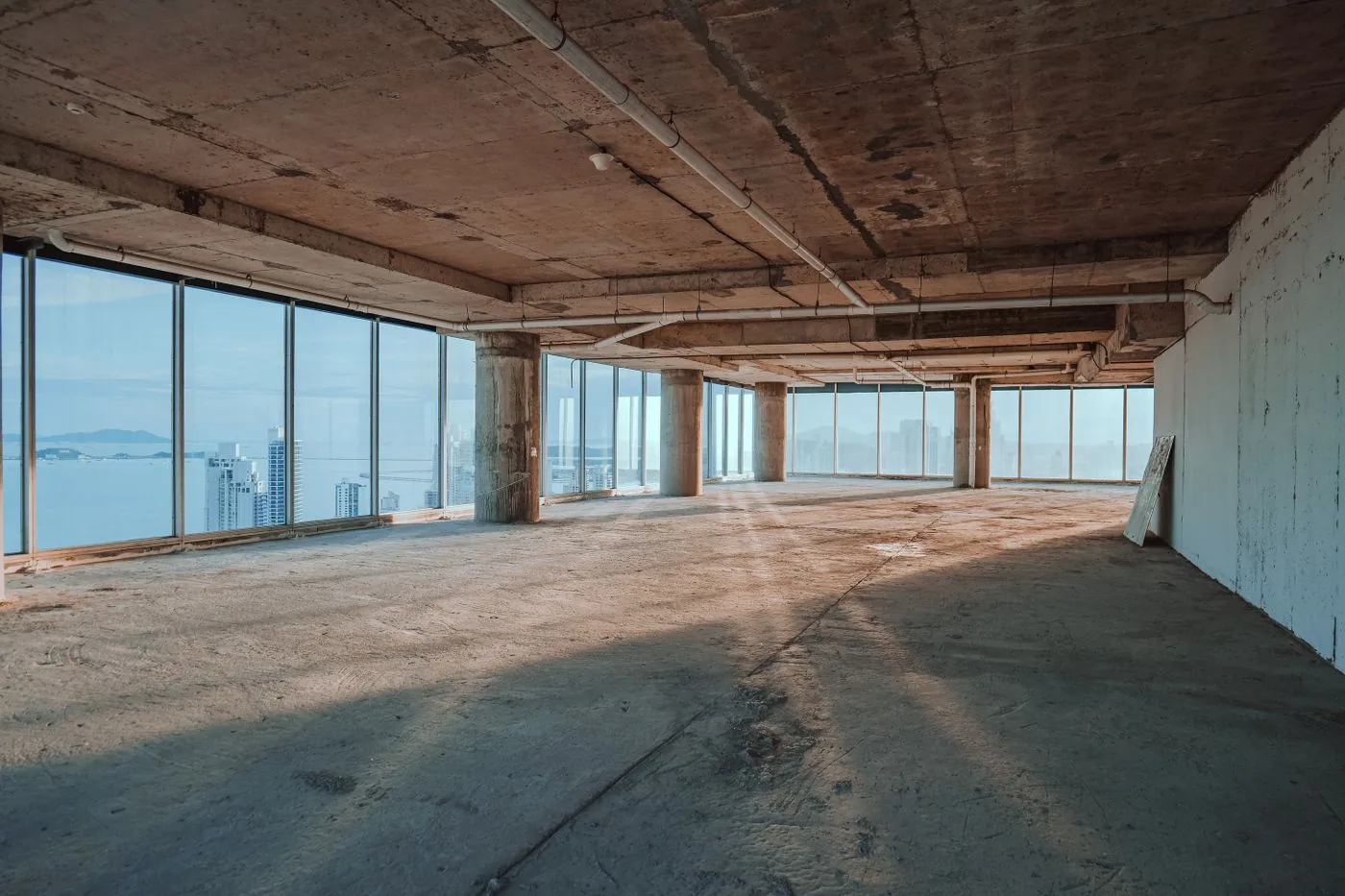 Post-construction commercial floor plate